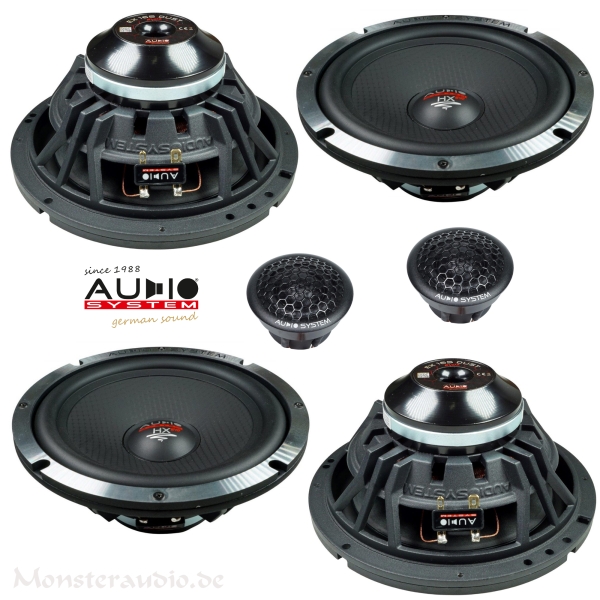 Audio System HX 165 Dust-4 Aktiv EVO 3 high-end 16,5cm Doppel-Compo-Lautsprecher 165mm HX-165